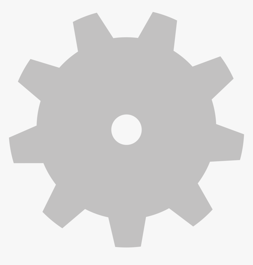 Gears Png Grey - Circle, Transparent Png, Free Download