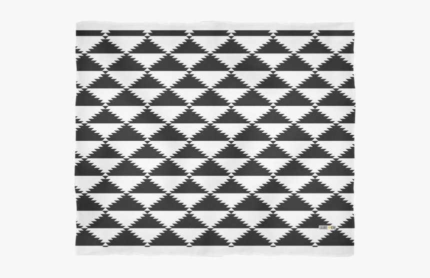 Aztec Pattern Triangle, Black White Blanket, 3 Sizes - 3d Sphere Optical Illusion, HD Png Download, Free Download