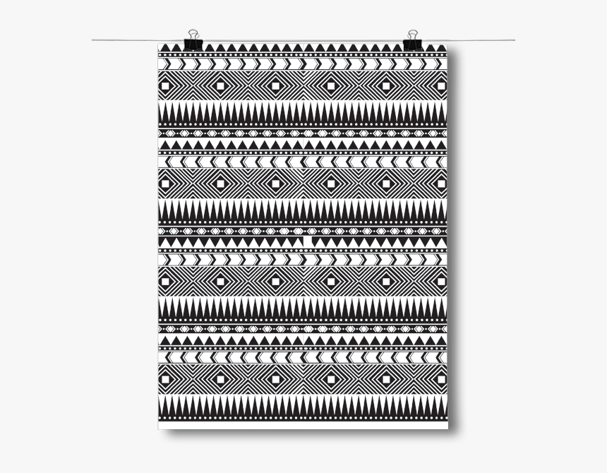 Black And White Aztec Pattern, HD Png Download, Free Download