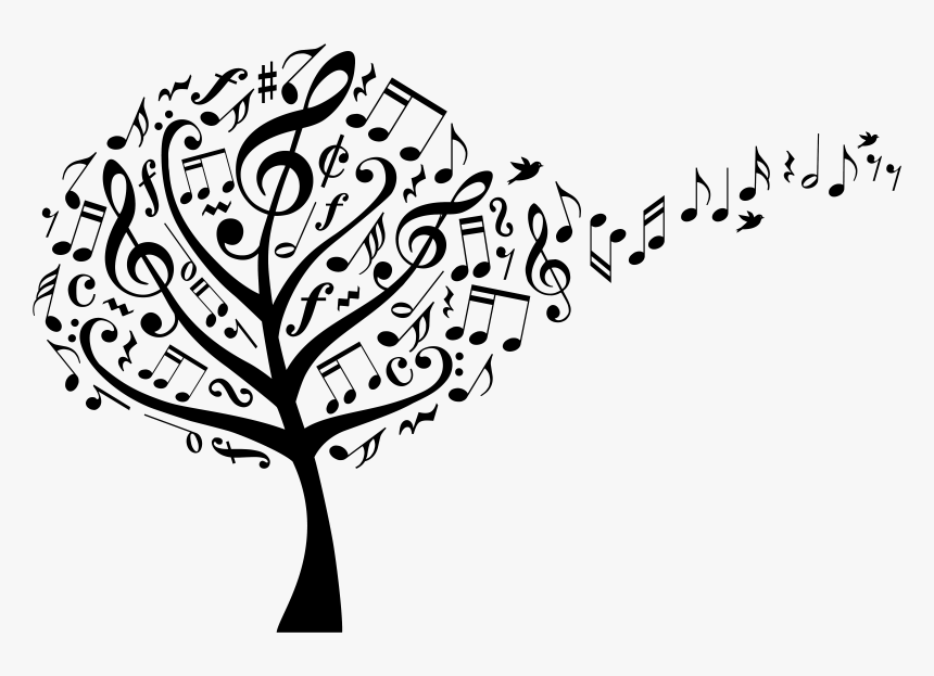 Music Tree Vector, HD Png Download kindpng