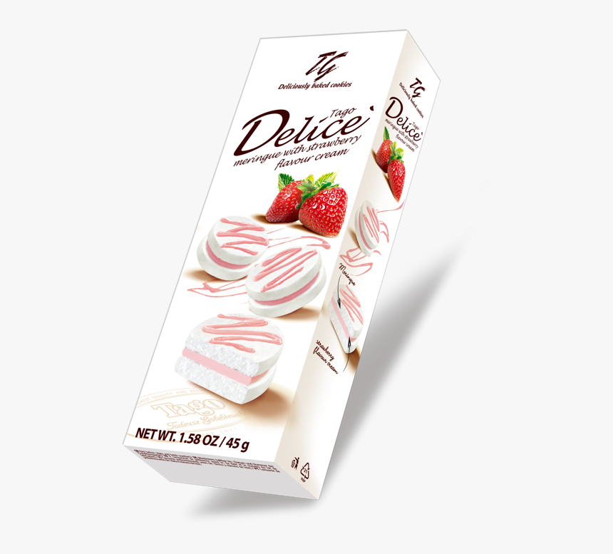 Con Crema De Fresa - Tago Delice Strawberry, HD Png Download, Free Download