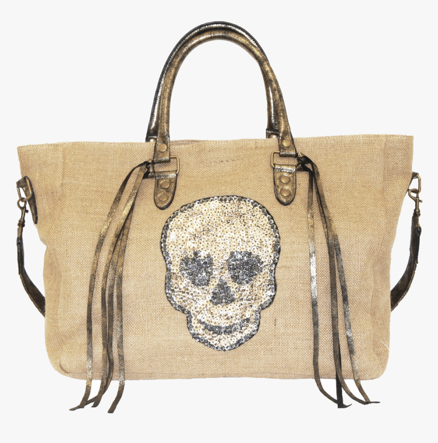 Transparent Sequins Png - Sequin Skull Tote Bag, Png Download, Free Download