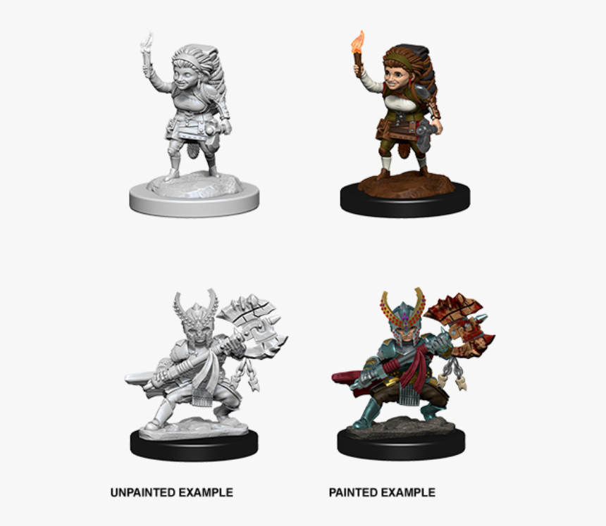 Wzk73387 Female Halfling Fighter $4 - Female Halfling Fighter Miniature, HD Png Download, Free Download