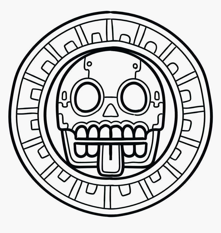 Mayan Santa Muerte Jine Drawing, HD Png Download, Free Download