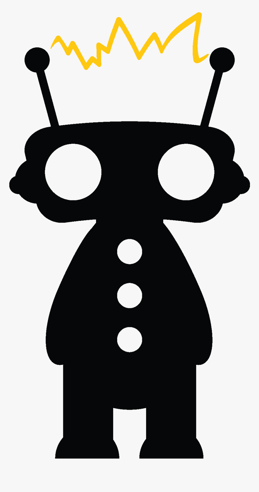 Robot With Electricity Connecting Antennas - Cute Bot, HD Png Download, Free Download