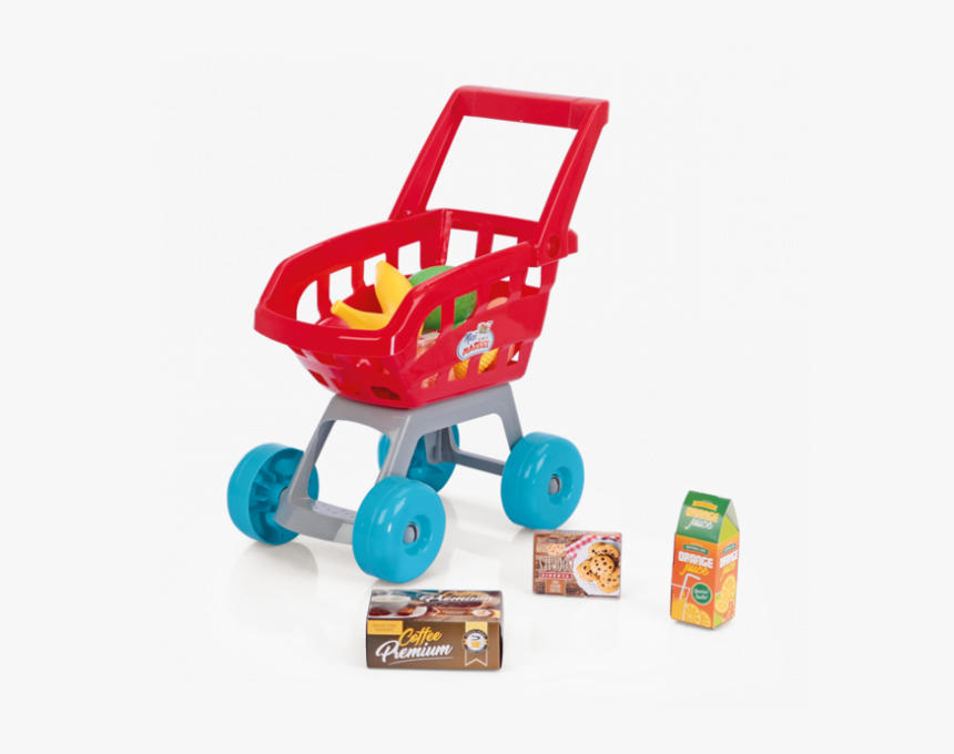 Mini Market / Carrinho De Compras - Home Supermarket Kids Shopping Trolley, HD Png Download, Free Download