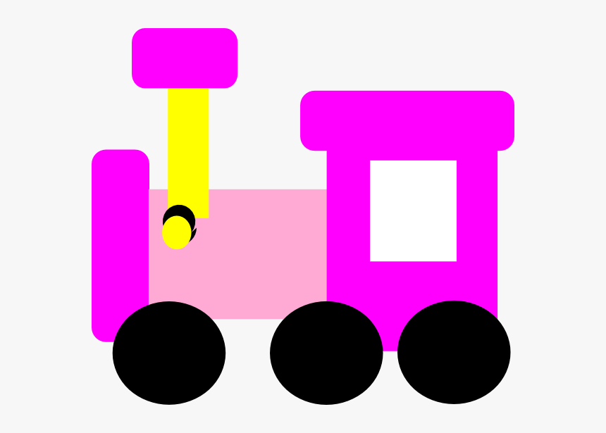 Pink Train Clipart, HD Png Download, Free Download