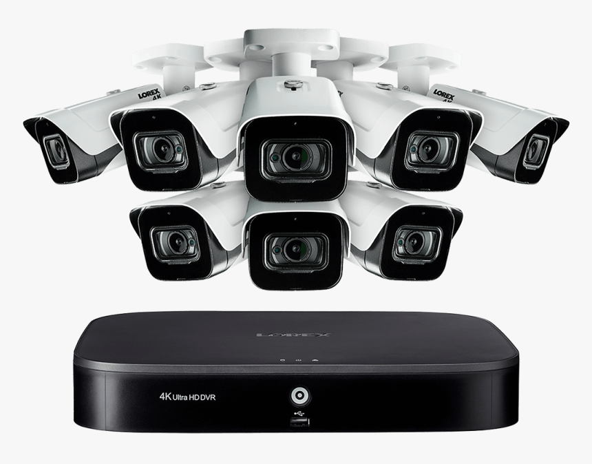 4k Ultra Hd 8 Channel Security System With 8 Ultra - Camera, HD Png Download, Free Download