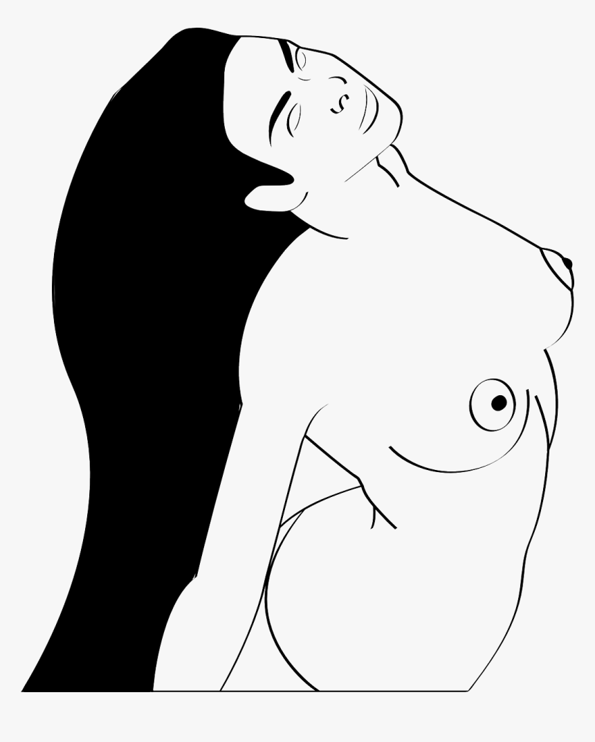 Art Vector Woman Boobs, HD Png Download - kindpng