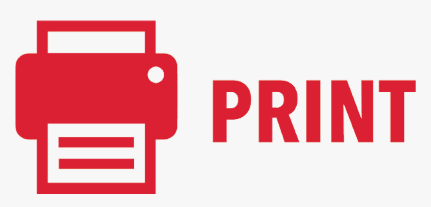 Print Icon, HD Png Download - kindpng