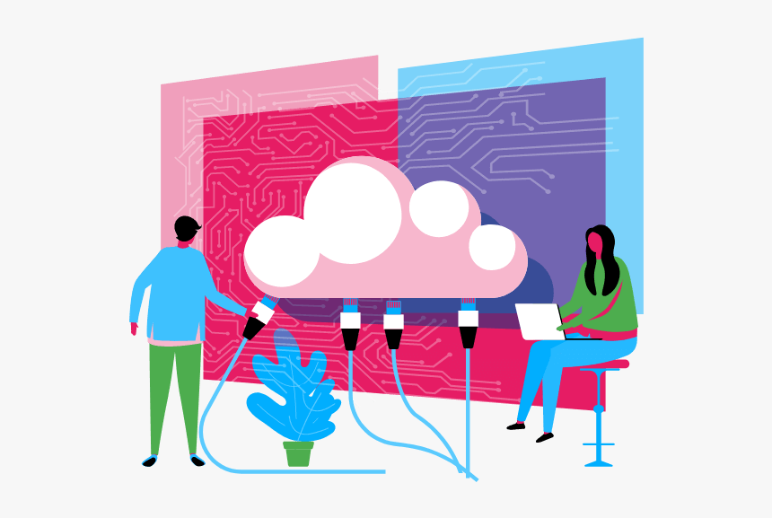 Cloud Computing Courses - Illustration, HD Png Download, Free Download