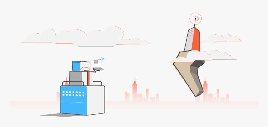 Cloud Offsite Backup Illustration - Illustration, HD Png Download, Free Download