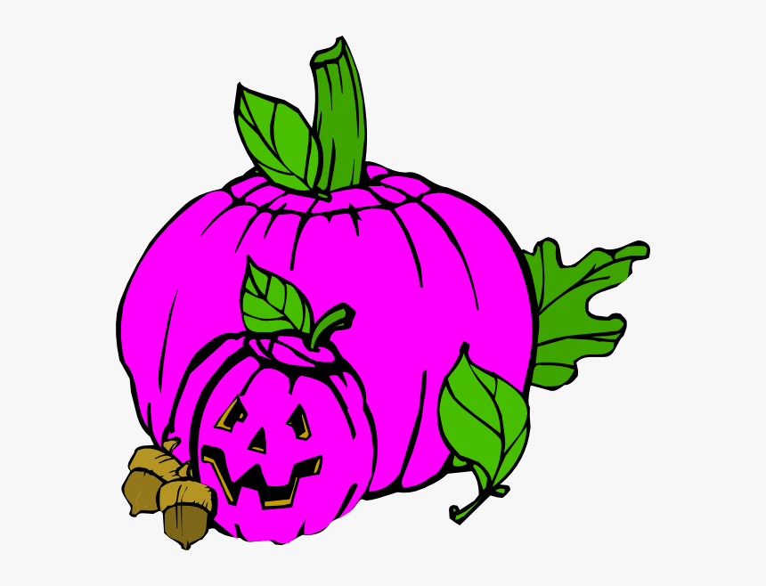 Pink Pumpkin, Dina, Fall Clip Art - Halloween Clipart Pumpkin Patch, HD Png Download, Free Download