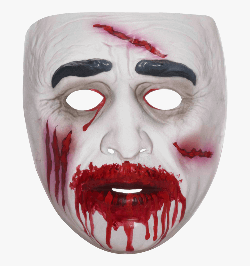 Transparent Bloody Zombie Mask - Mask Blood, HD Png Download, Free Download