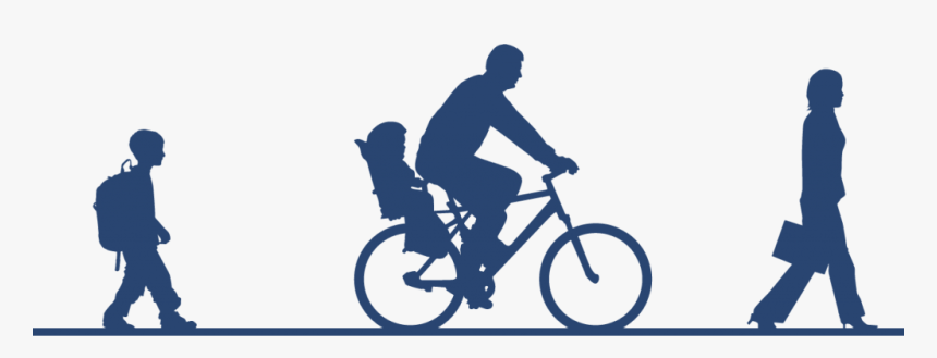 Bicycle Pedestrian, HD Png Download, Free Download