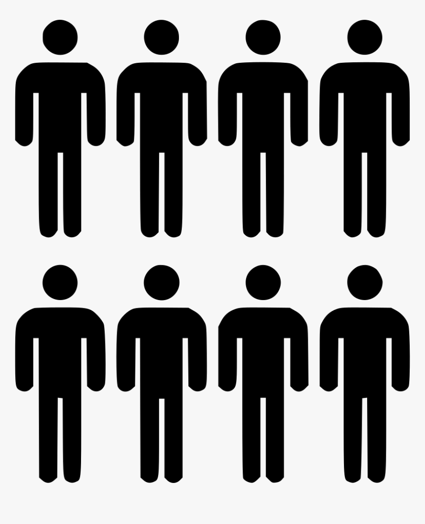 Eight People - Six People Icon Png, Transparent Png, Free Download