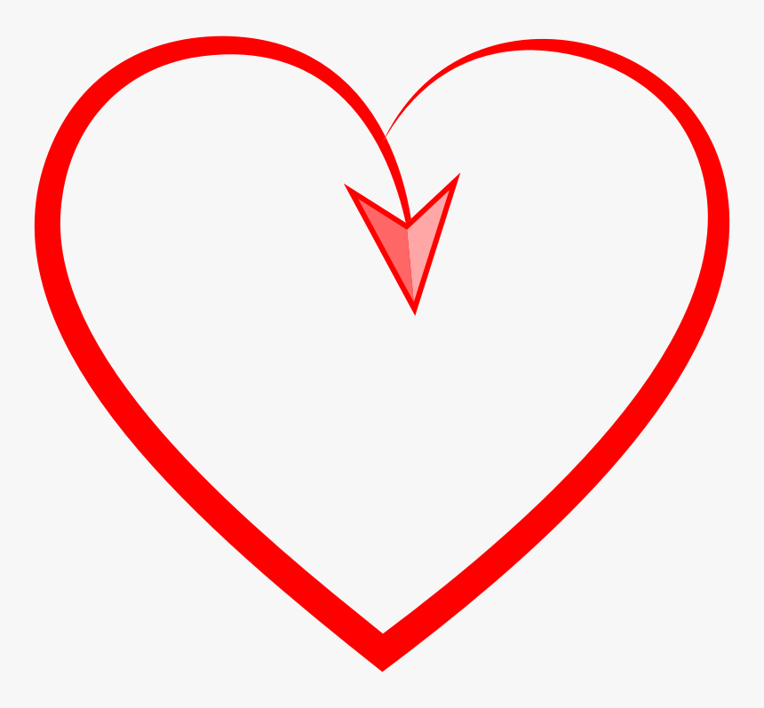 Stylized Heart With Arrow - Heart, HD Png Download, Free Download