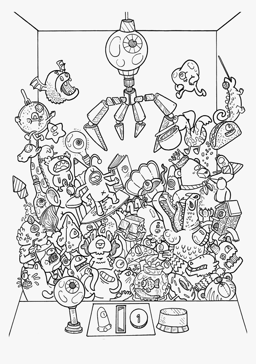 Clip Art Doodle Pic - Outer Space Doodle Coloring Book, HD Png Download, Free Download
