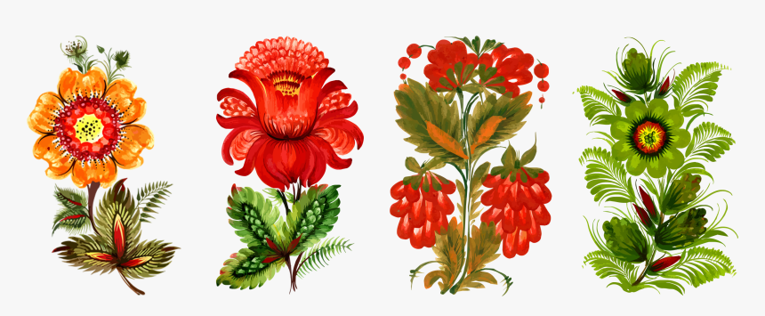 Transparent Folkart Clipart - Ethnic Flower Png, Png Download, Free Download