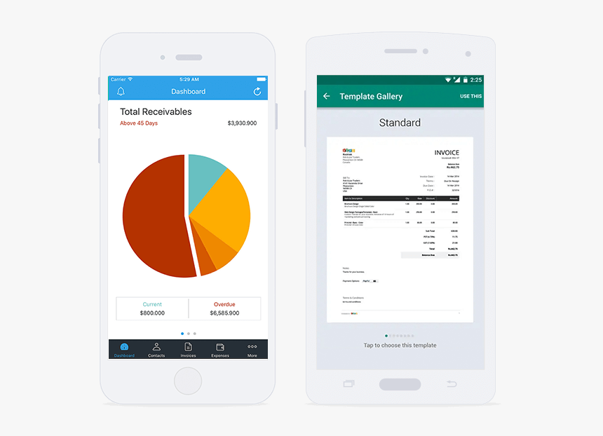 Mobile Invoice Templates - Mobile Invoice Template, HD Png Download, Free Download