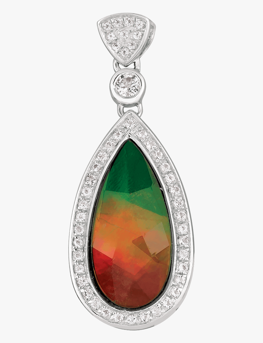 Sterling Silver Teardrop Topaz Spencer Pendant By Korite - Pendant, HD Png Download, Free Download