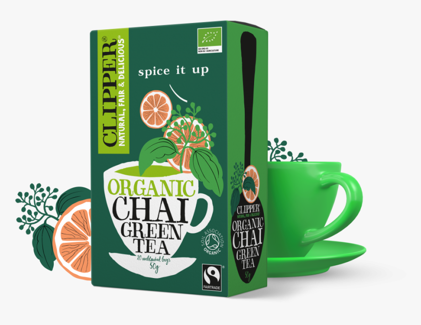 Organic Fairtrade Chai Green Tea - Organic White Tea Raspberry, HD Png Download, Free Download