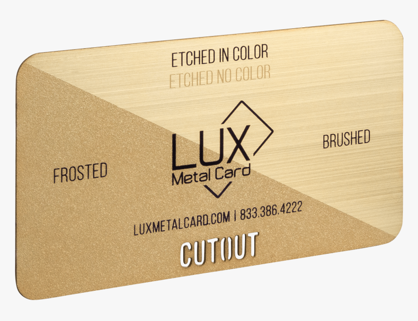 Карта lux. Metal Card Gold.