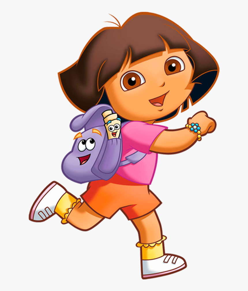 Dora The Explorer Running, HD Png Download - kindpng