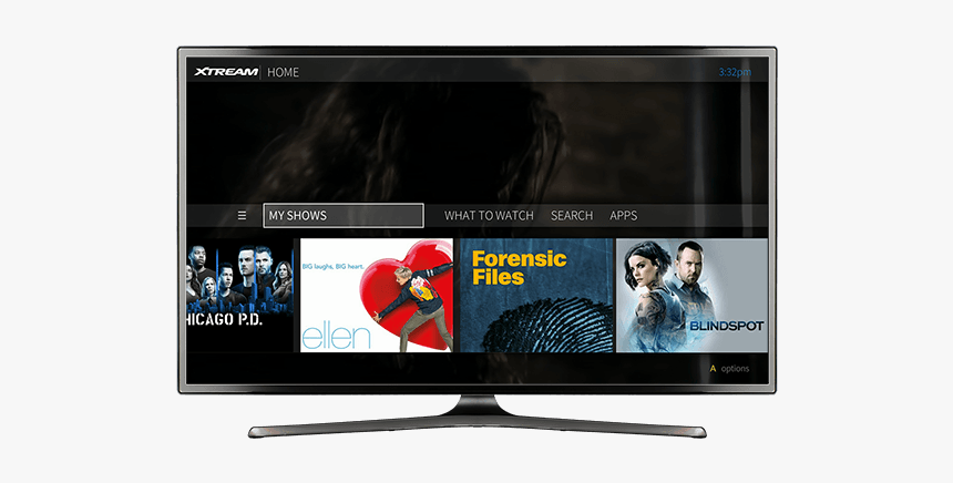 Tv With Intelligent Search Guide On Screen, HD Png Download, Free Download