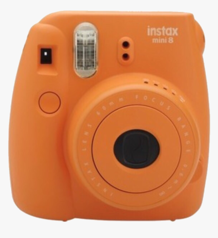 #orange #camera #polaroid #orangecamera #cute #aesthetic - Aesthetic Orange Polaroid Camera, HD Png Download, Free Download