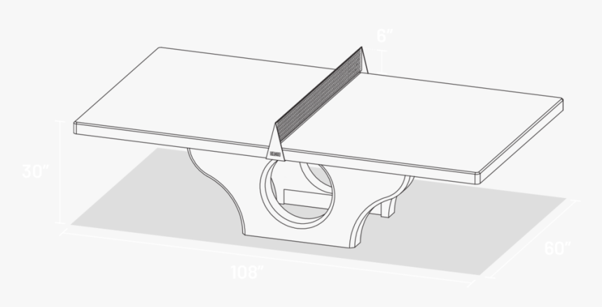 Table Schematic Measure V2 - Coffee Table, HD Png Download, Free Download