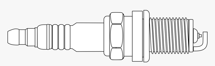 Drawing Of A Spark Plug, HD Png Download, Free Download