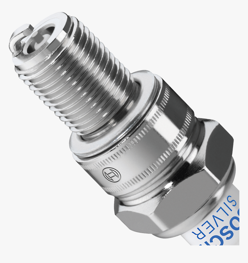 Transparent Spark Plug Png - Silver Tipped Spark Plug, Png Download, Free Download