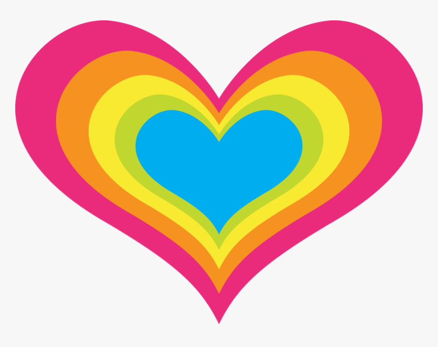 Download Hearts Rainbow Clipart Clean Heart I Love Rainbow Love Heart Hd Png Download Kindpng
