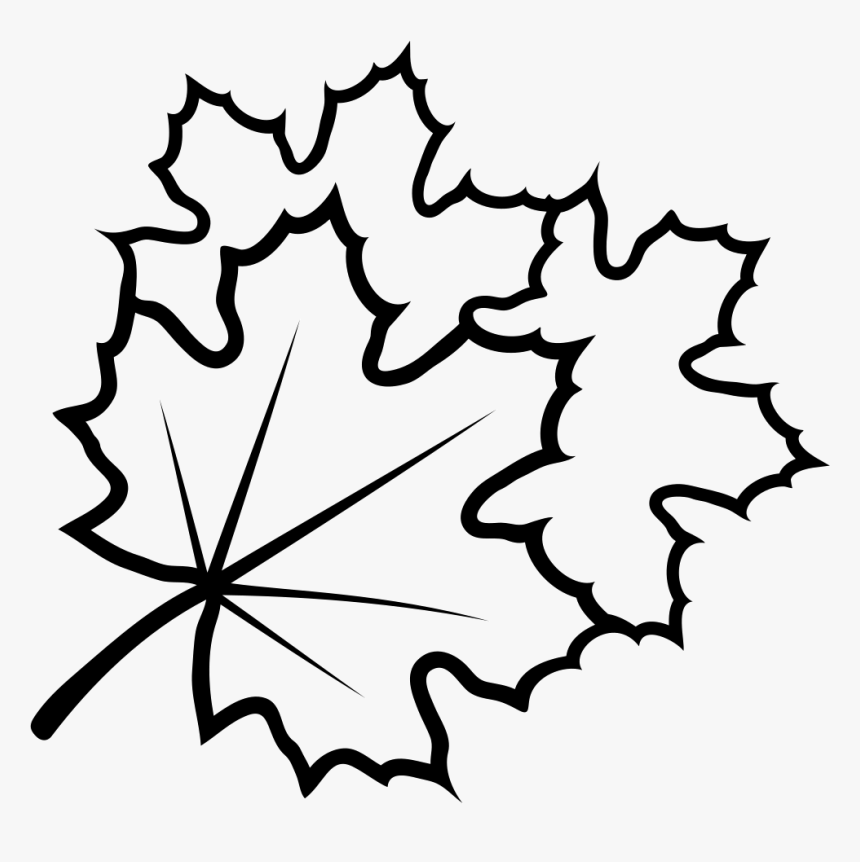 Leaves - Line Art, HD Png Download, Free Download