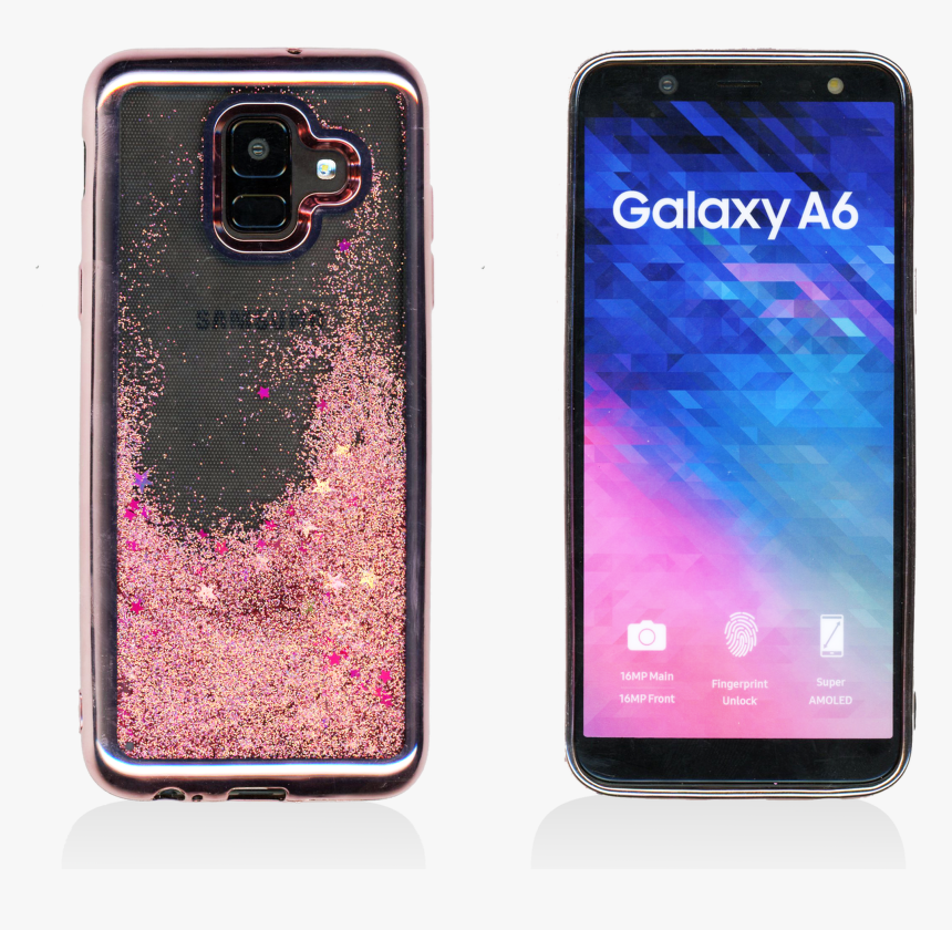 Samsung Galaxy A6 Mm Electroplated Water Glitter Rose, HD Png Download, Free Download