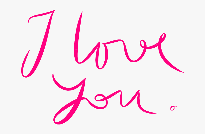 I Love You Png - Font I Love You, Transparent Png, Free Download