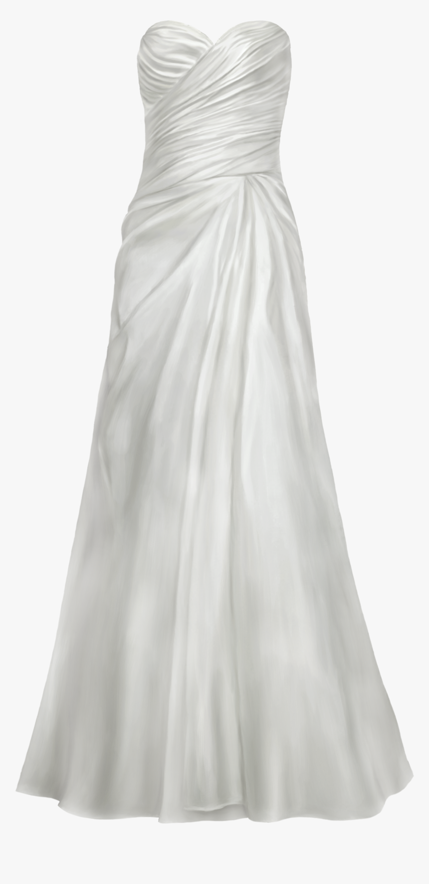 Transparent Wedding Dress Silhouette Png - Wedding Dress Transparent Png, Png Download, Free Download