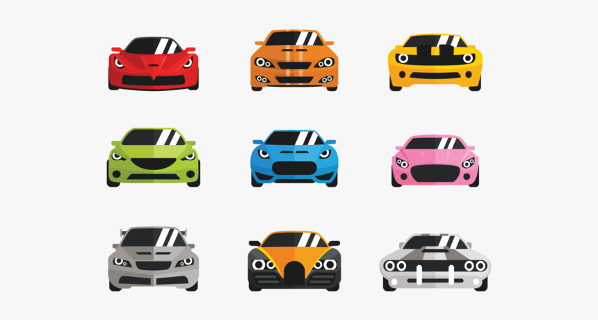 Vector Carros Flat Icons Style, HD Png Download, Free Download