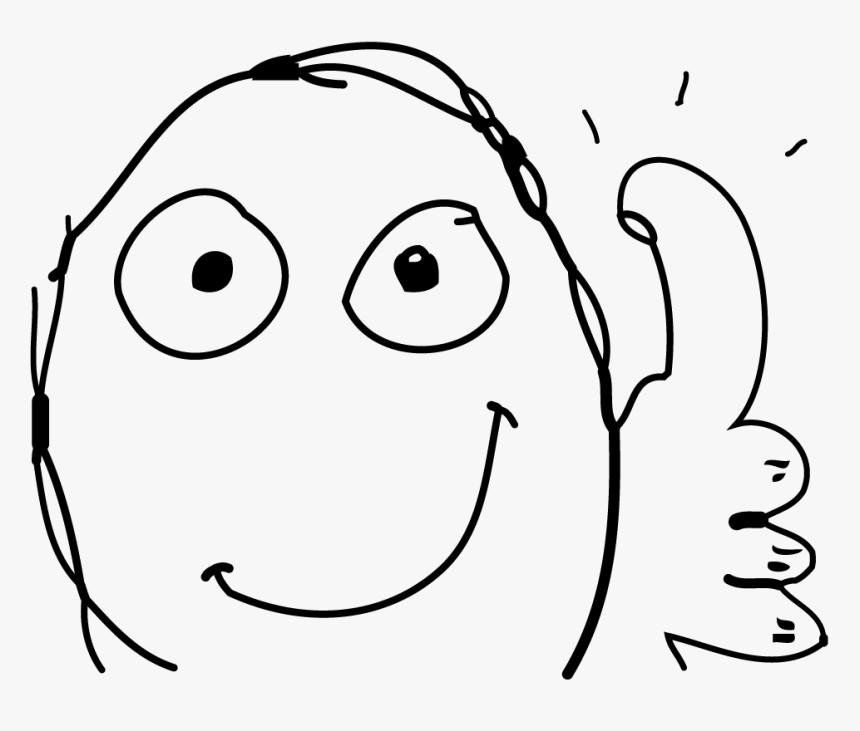 Thumbs Up Meme Drawing, HD Png Download kindpng