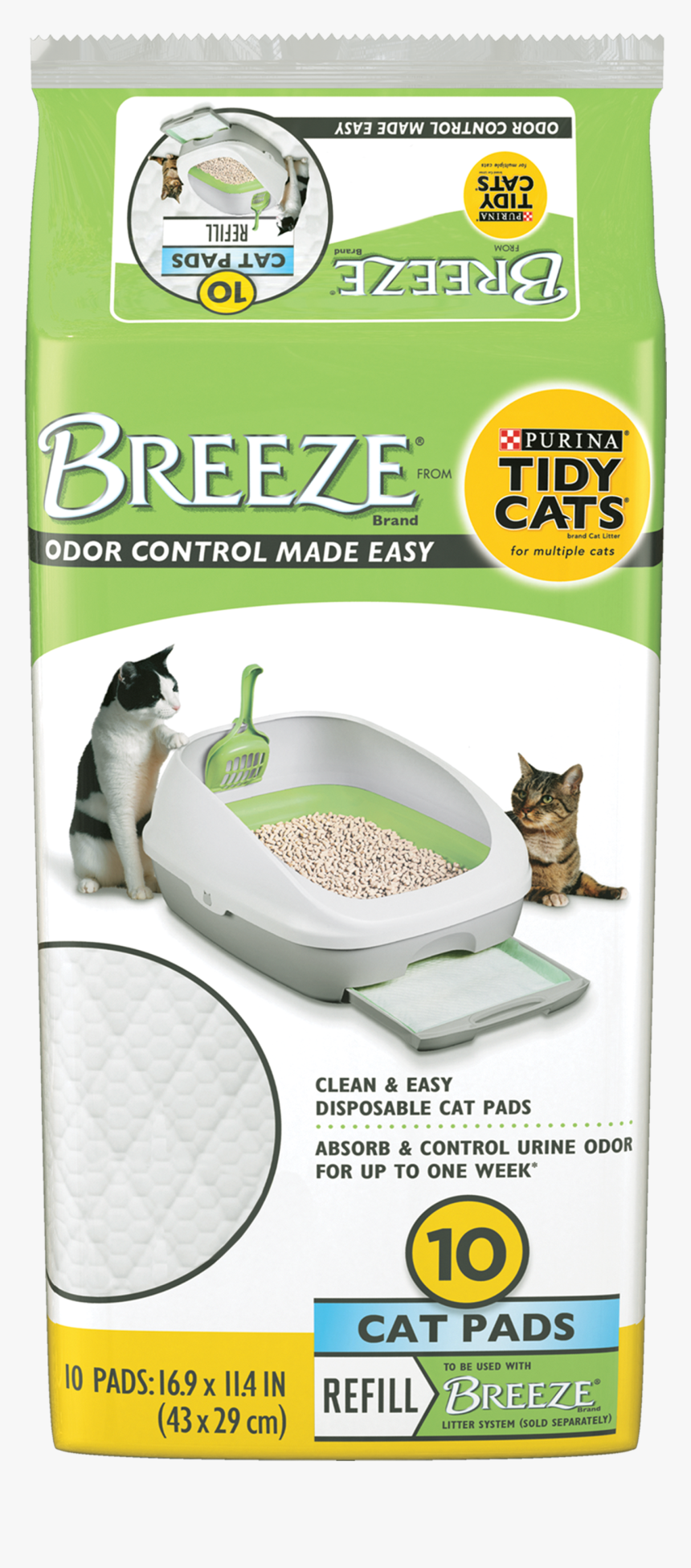 Tidy Cats Breeze Cat Pads, HD Png Download, Free Download