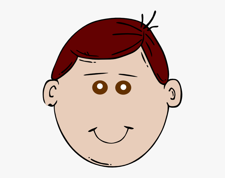 Boy Brown Eyes Svg Clip Arts - Boy Face Clipart, HD Png Download, Free Download