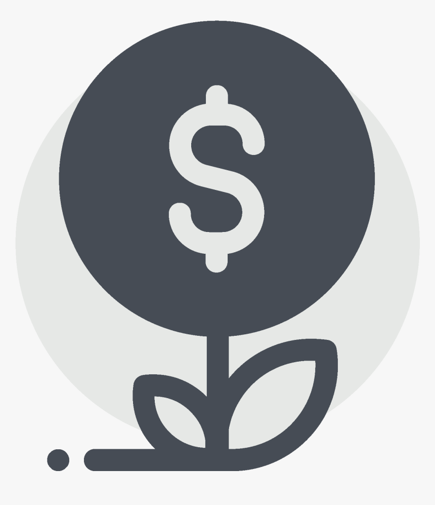 Transparent Growth Icon Png - Black Money Bag Png, Png Download, Free Download