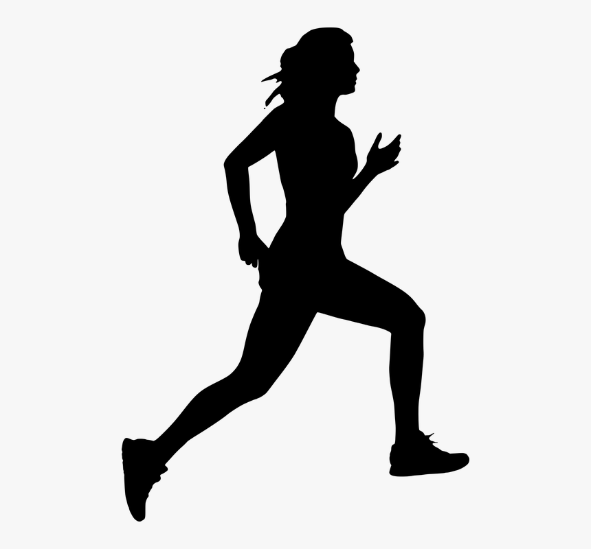 Download Silhouette Human Jogging Marathon Nws Icons Person Silhouette Of Someone Running Hd Png Download Kindpng