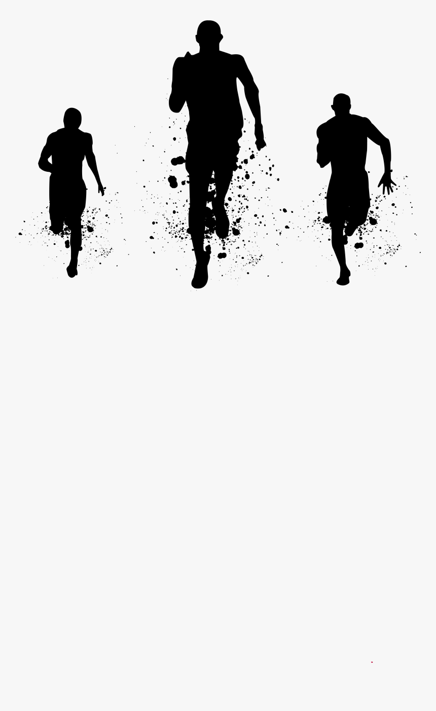 People Running Png Download - Silhouette Of People Running, Transparent Png, Free Download