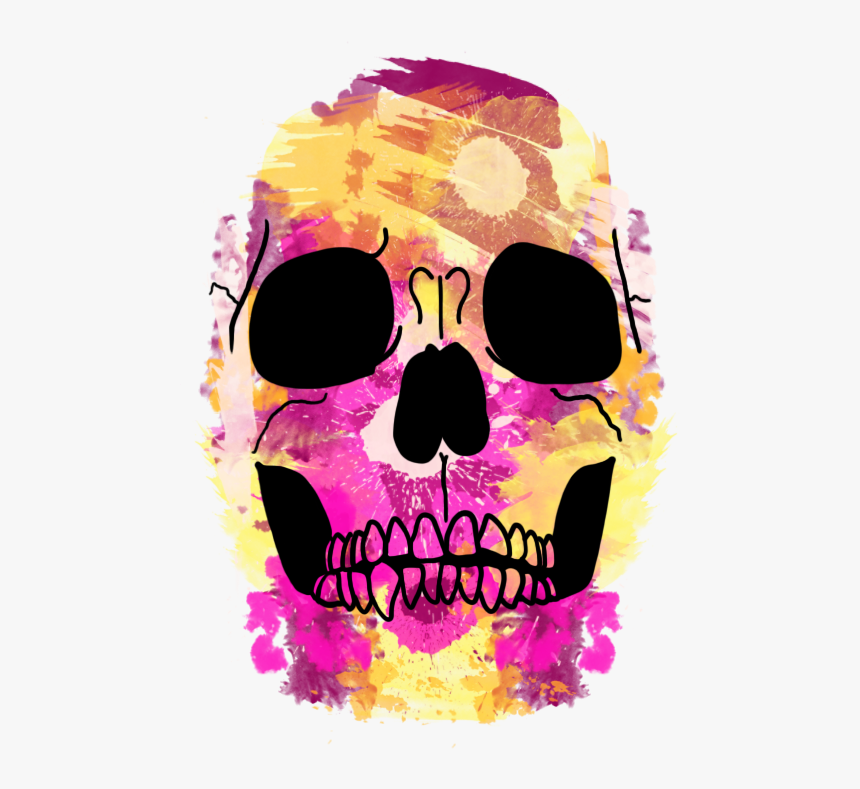 Splatter Skull - Skull, HD Png Download, Free Download