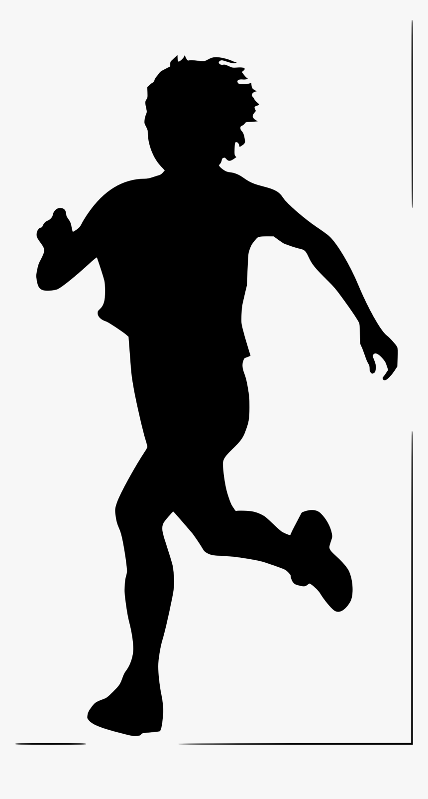 Silhouette People Running At Getdrawings - Silhouette Of Person Running, HD Png Download, Free Download