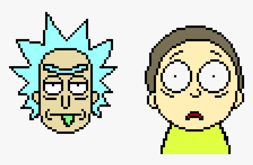 Rick And Morty Pixel Art, HD Png Download, Free Download