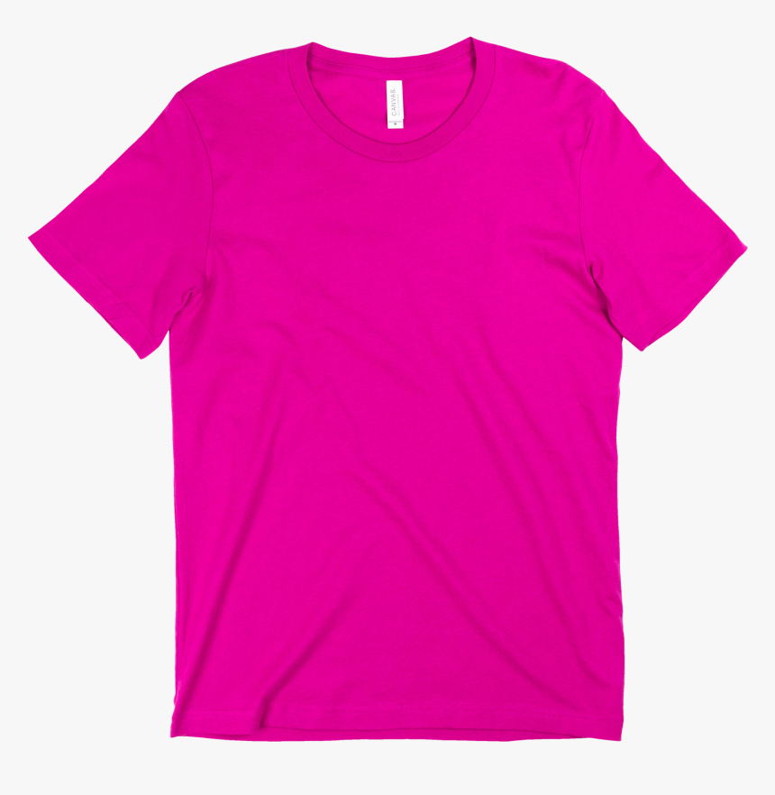 Berry Canvas Hot Pink T Shirt Template, HD Png Download kindpng