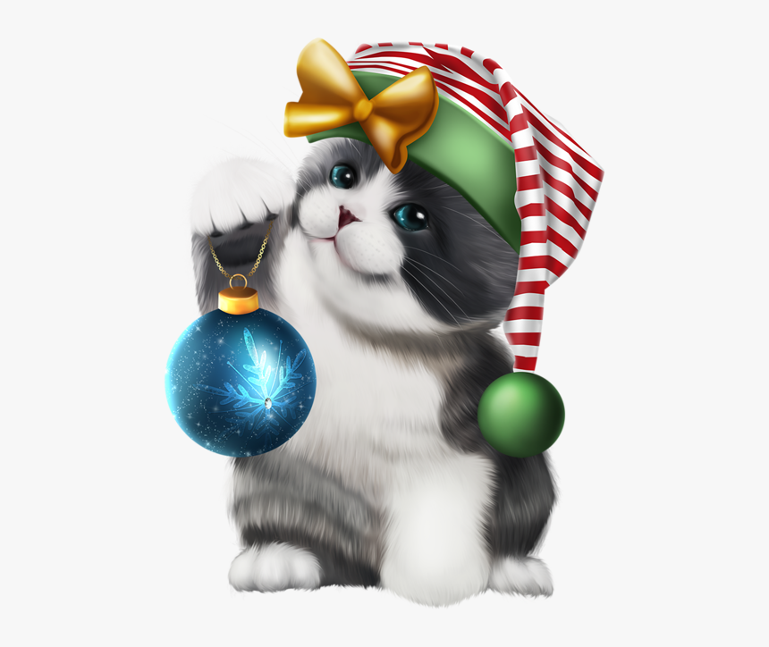 Cat Christmas Png Png, Transparent Png, Free Download